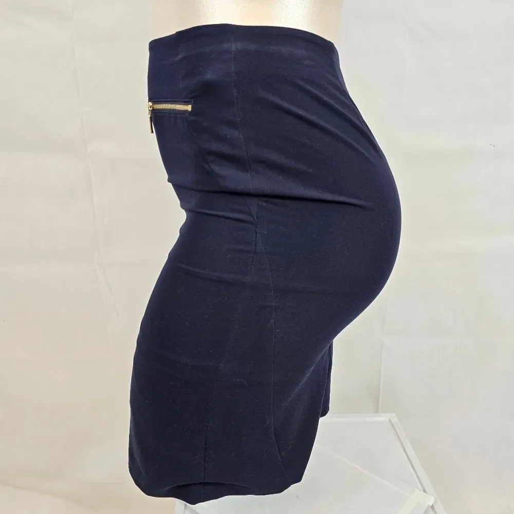 Tommy Hilfiger Midnight Blue Knee Length Pencil Skirt Sz 12